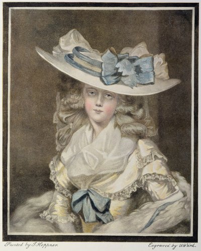Portrait of Mrs. Benwell, Engraved by W Ward by William Ward